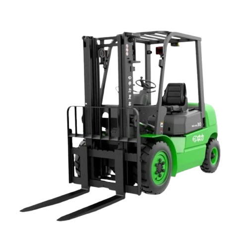 green forklift