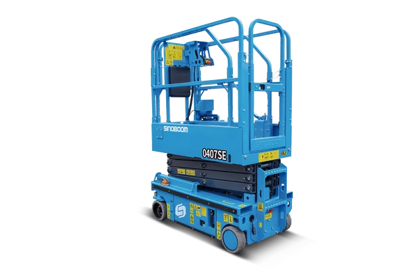 Sinoboom 0407SE compact electric scissor lift - studio view