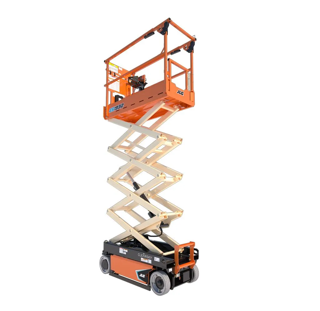 JLG ES1932, side profile, available for hire from Equip Hire in Sydney.