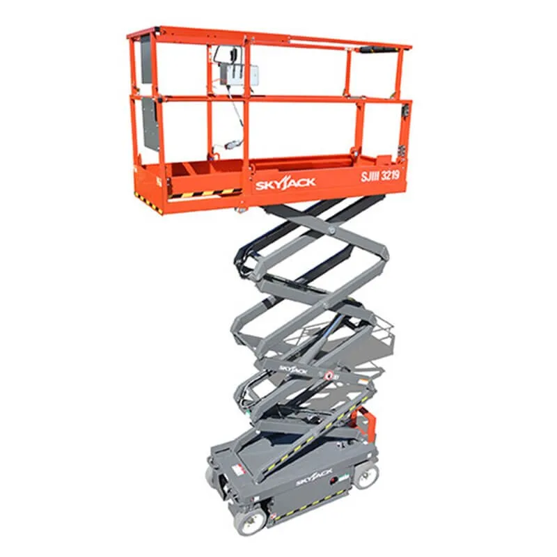Skyjack SJIII 3219 Electric Scissor Lift working on site