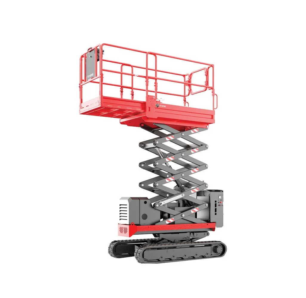 Athena 870 BL EVO Tracked Scissor Lift working on site