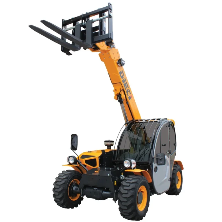 Dieci Apollo 25.6 2.5t telehandler with the boom raised and extended, available for hire from Equip Hire in Sydney.