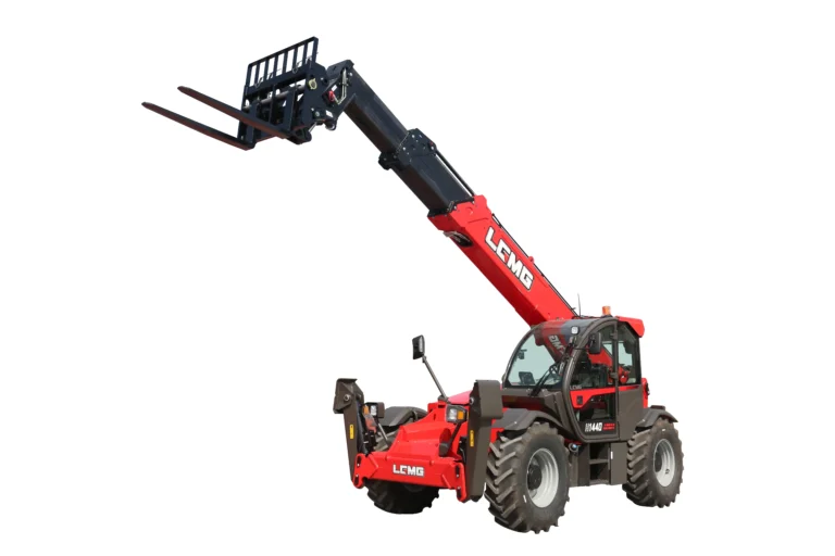 LGMG H1440, with the boom raised and extended, available for hire from Equip Hire in Sydney.