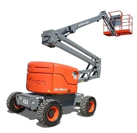 Skyjack SJ51 AJ Articulating Boom Lift working on site