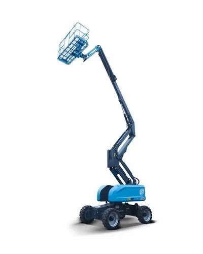 Sinoboom AB18J 60ft diesel knuckle boom lift with the boom raised and extended, available for hire from Equip Hire in Sydney.