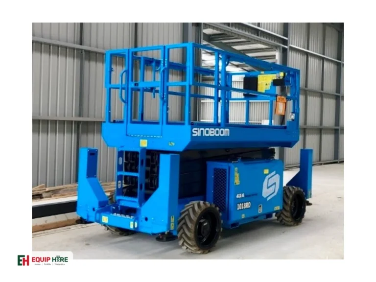 40ft Diesel Rough Terrain Scissor Lift Hire – Sinoboom 1218RD (4069RD) photo 3 of 4