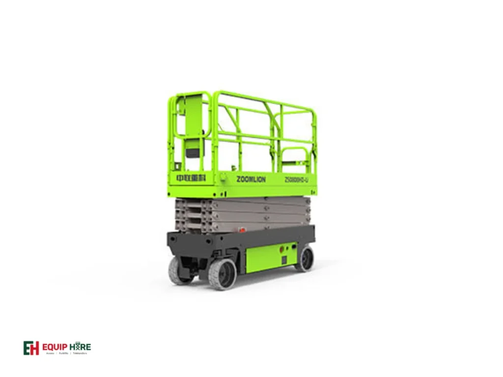 26ft Narrow Scissor Lift Hire – Zoomlion ZS0808AC view 2