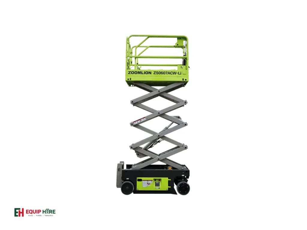 26ft Narrow Scissor Lift Hire – Zoomlion ZS0808AC view 3